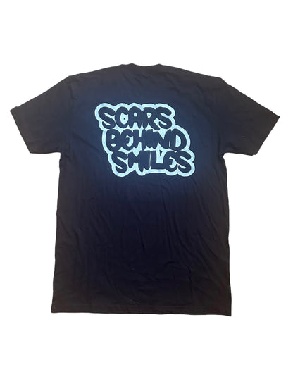 Black "Scars Behind Smiles" T-Shirt